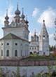 06 Юриев-Польский. Вид на Михайло-Архангельский монастырь с земляного вала. 26 сентября 2004 года